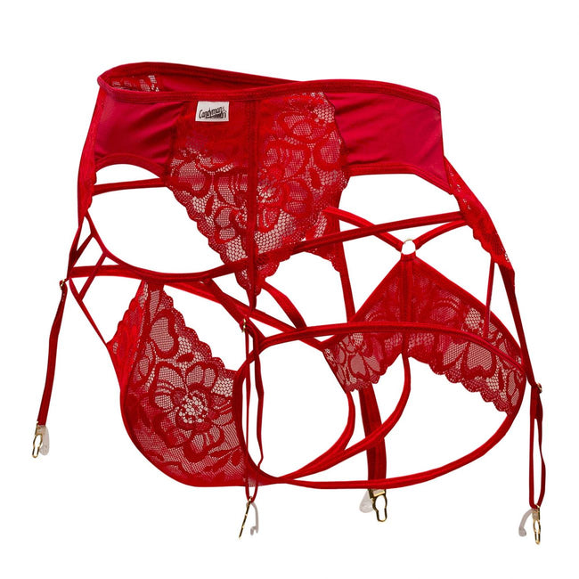 CandyMan 99550X Lace Garter-Jockstrap Outfit Color Red
