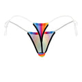 CandyMan 99571X Invisible Micro G-String Color Rainbow Prints