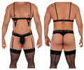 CandyMan 99581 Harness-Thongs Outfit Color Black