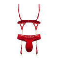 CandyMan 99581 Harness-Thongs Outfit Color Red