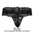 CandyMan 99595 Lace Thongs Color Black