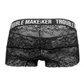 CandyMan 99616X Trouble Maker Lace Trunks Color Black