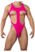 CandyMan 99643 Mesh Bodysuit Color Hot Pink