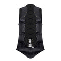 CandyMan 99694 Wrestling Bodysuit Color Black