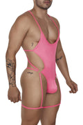 CandyMan 99697 Garter Bodysuit Color Pink