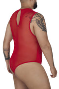 CandyMan 99699X Mesh Bodysuit Color Red
