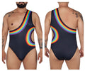 CandyMan 99702X Rainbow Bodysuit Color Black