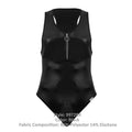 CandyMan 99728X Work-N-Play Bodysuit Color Black