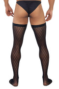 CandyMan 99735 Mesh Thigh Highs Color Black