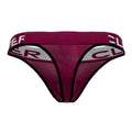 Clever 0940 Jasped Thongs Color Grape