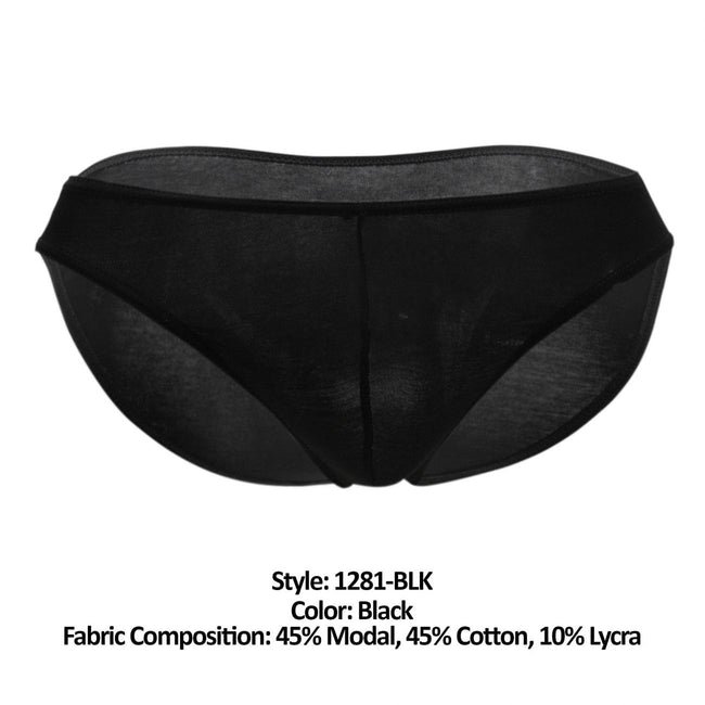 Doreanse 1281-BLK Hang-loose Bikini Brief Color Black