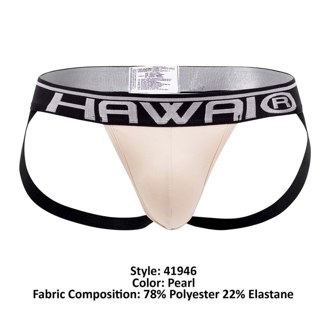 HAWAI 41946 Solid Athletic Jockstrap Color Pearl