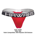 HAWAI 41947 Solid Mens Thongs Color Red