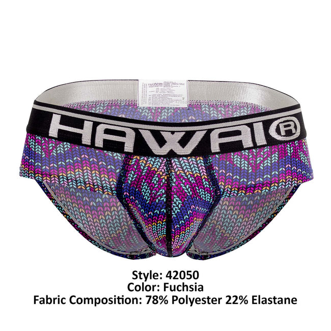 HAWAI 42050 Animal Print Hip Briefs Color Fuchsia