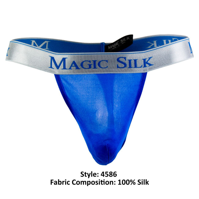 Magic Silk 4586 Silk Knit Micro Thong Color Cobalt