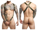 MaleBasics DMBL05 DNGEON Crossback Harness Color Army