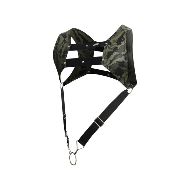 MaleBasics DMBL08 DNGEON Croptop Cockring Harness Color Army