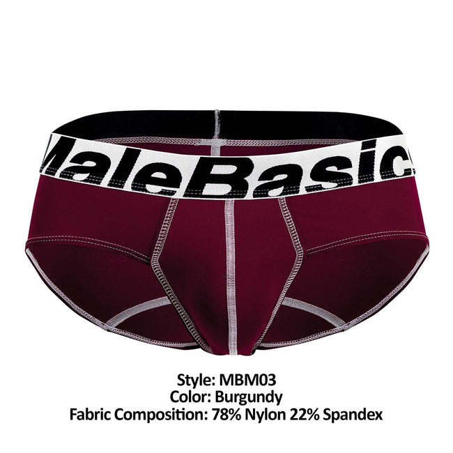 MaleBasics MBM03 Performance Briefs Color Burgundy