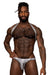 Male Power 404-282 S-naked Shoulder Sling Harness Thong Color Silver-Black