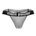 Male Power 454-269 Sexagon Micro V Thong Color Gray