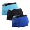 Papi 980501-941 3PK Cotton Stretch Brazilian Solids Color Black-Cobalt-Blue