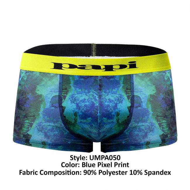 Papi UMPA050 Fashion Microflex Brazilian Trunks Color Ocean Multi Print