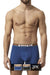 Papi UMPA088 2PK Microflex Brazilian Boxer Briefs Color Blue-Black