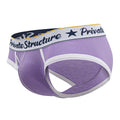 Private Structure SCUS4529 Classic Mid Waist Mini Briefs Color Purple