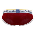 Private Structure SCUS4529 Classic Mid Waist Mini Briefs Color Red