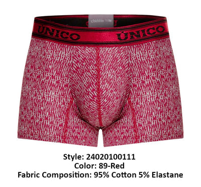 Unico 24020100111 Tallo Trunks Color 89-Red