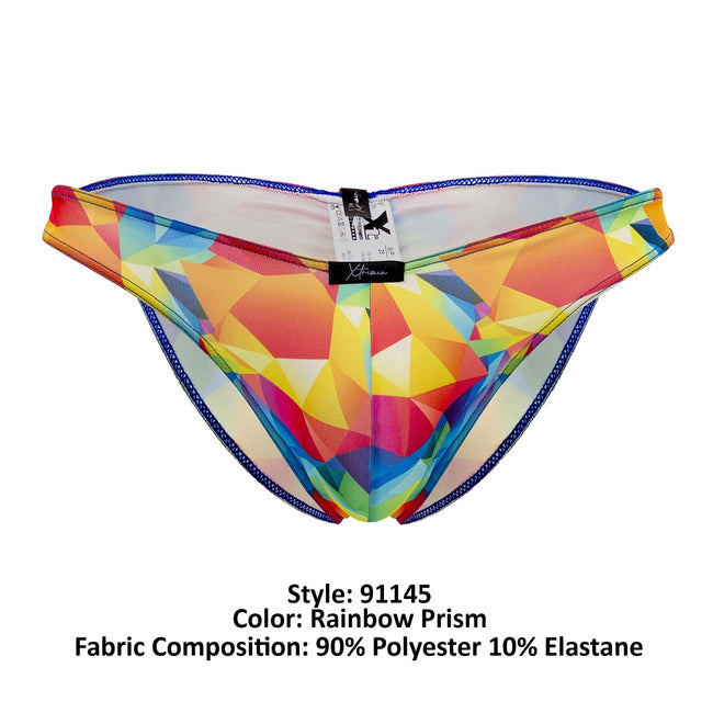 Xtremen 91145 Printed Microfiber Bikini Color Rainbow Prism