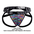 Xtremen 91148 Printed Microfiber Jockstrap Color Disco Zebra